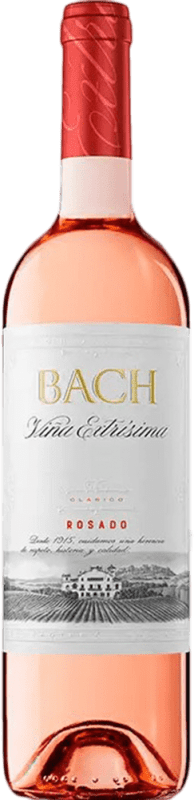 Envoi gratuit | Boîte de 12 unités Vin rose Bach Rosado D.O. Catalunya Catalogne Espagne Tempranillo, Merlot, Cabernet Sauvignon Demi- Bouteille 37 cl