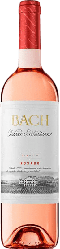 68,95 € Envio grátis | Caixa de 12 unidades Vinho rosé Bach Rosado D.O. Catalunya Meia Garrafa 37 cl