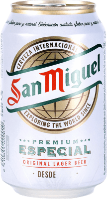 Bier 12 Einheiten Box San Miguel Premium Especial Original Lager Alu-Dose 33 cl