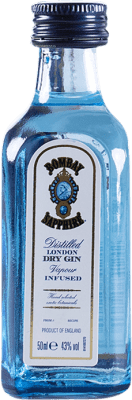 Gin 10 units box Bombay Sapphire Miniature Bottle 5 cl