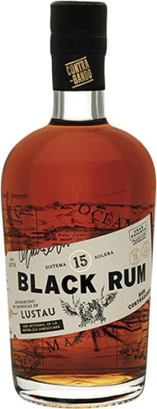 Spedizione Gratuita | Rum Oliver & Oliver Contrabando Black Nera Repubblica Dominicana 70 cl