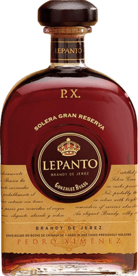 Brandy Conhaque González Byass Lepanto Solera Pedro Ximénez Jerez-Xérès-Sherry Grande Reserva Garrafa Medium 50 cl