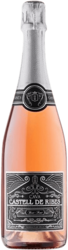 Envio grátis | Espumante rosé Joan Sarda Castell de Ribes Rose Brut Jovem D.O. Cava Catalunha Espanha 75 cl