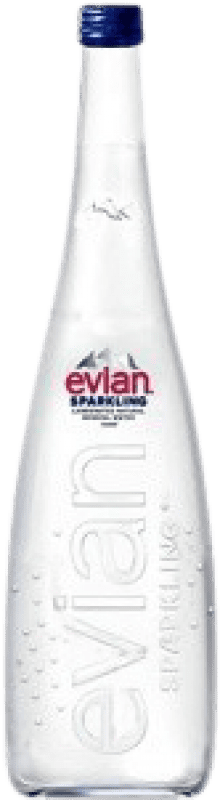 Free Shipping | Water Evian Sparkling France One-Third Bottle 33 cl Alcohol-Free