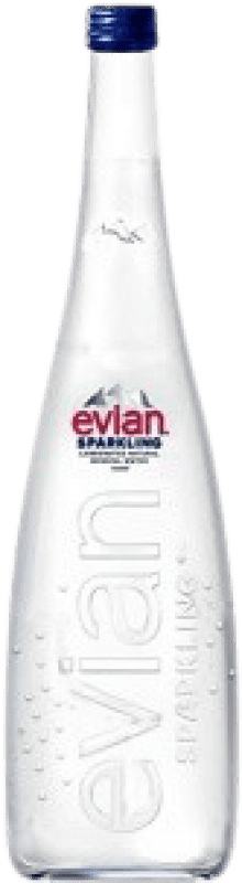 Бесплатная доставка | Вода Evian Frizzante — Слабо игристое, Mineral Natural — Природная минеральная Франция Бутылка на треть 33 cl