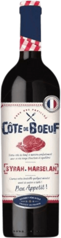 送料無料 | 赤ワイン Gourmet Père & Fils Côte de Boeuf 若い フランス Syrah, Marselan マグナムボトル 1,5 L