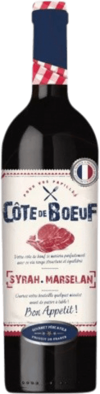 15,95 € | Red Wine Gourmet Père & Fils Côte de Boeuf Young France Syrah — Shiraz, Marselan Magnum Bottle 1,5 L