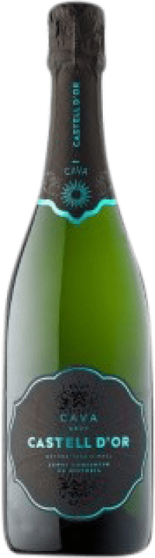 Envoi gratuit | Blanc mousseux Castell d'Or Brut Jeune D.O. Cava Catalogne Espagne Demi- Bouteille 37 cl