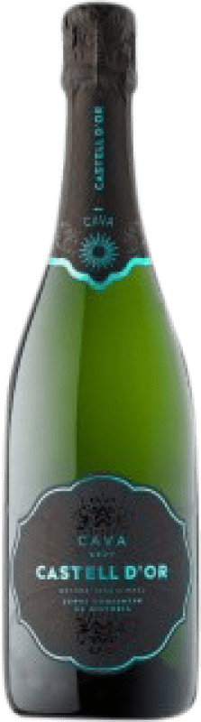 8,95 € Kostenloser Versand | Weißer Sekt Castell d'Or Brut — Herb Jung D.O. Cava Halbflasche 37 cl