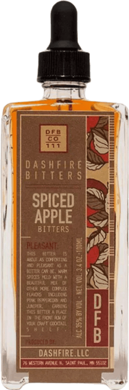 Kostenloser Versand | Schnaps Dashfire Bitters Vereinigte Staaten Miniaturflasche 10 cl Spiced — Gewürzt, Apple — Apfel