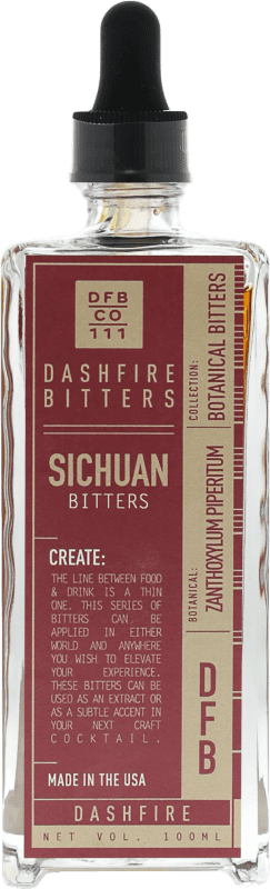 Free Shipping | Schnapps Dashfire Bitters Bitter Sichuan Pepper United States Miniature Bottle 10 cl
