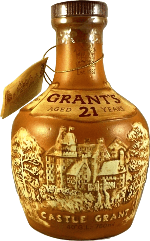 Envoi gratuit | Blended Whisky Grant & Sons Grant's Castle Royaume-Uni 21 Ans 70 cl