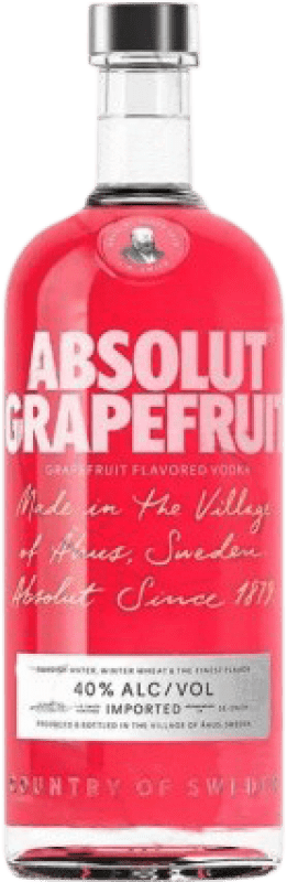 Envio grátis | Vodca Absolut Grapefruit Suécia 1 L