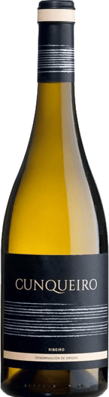 Envío gratis | Vino blanco Cunqueiro Centenario D.O. Ribeiro Galicia España Treixadura 75 cl