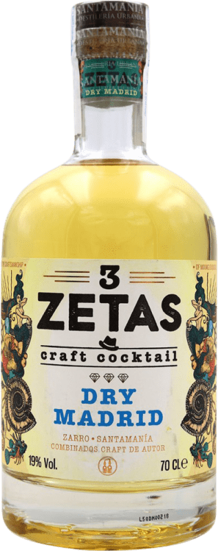 Бесплатная доставка | Шнапс 3 Zetas Madrid Cocktail Dry Сухой Испания 70 cl