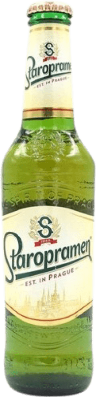 3,95 € Envio grátis | Cerveja AB InBev Staropramen Garrafinha Terço 33 cl