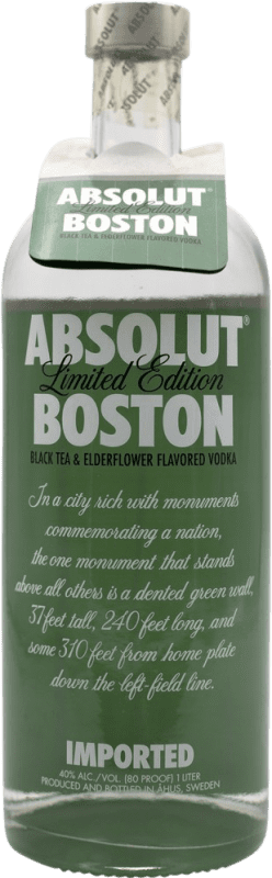 Envio grátis | Vodka Absolut Boston Edição Limitada Suécia 1 L