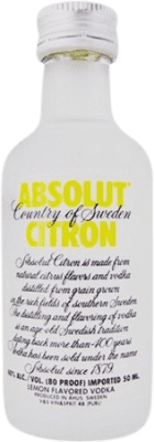 3,95 € | Vodka Absolut Citron Suecia Botellín Miniatura 5 cl