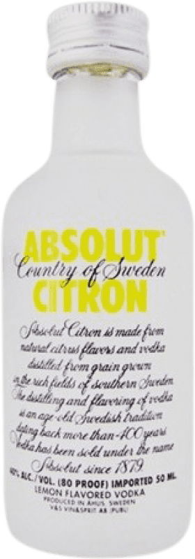 5,95 € Envoi gratuit | Vodka Absolut Citron Bouteille Miniature 5 cl