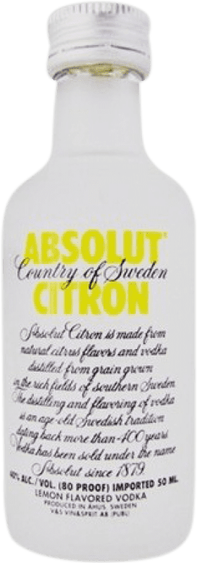 5,95 € Envoi gratuit | Vodka Absolut Mini-Bouteille 5 cl Citron