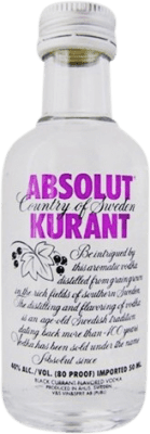 Vodca Absolut Kurant Garrafa Miniatura 5 cl