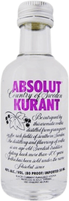 Spedizione Gratuita | Vodka Absolut Kurant Svezia Bottiglietta Mignon 5 cl