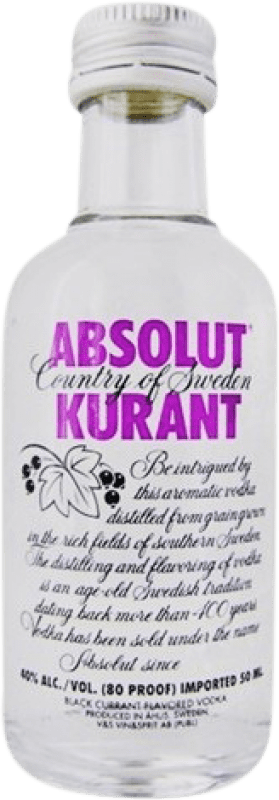 Бесплатная доставка | Водка Absolut Kurant Швеция Мини-бутылка 5 cl