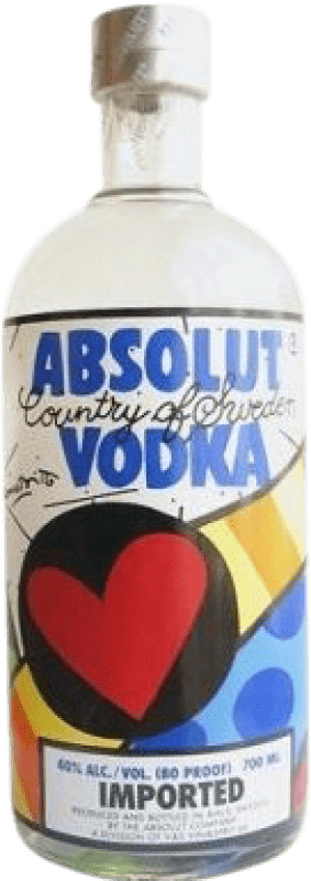 Envio grátis | Vodka Absolut Britto Suécia 70 cl Romero — Alecrim