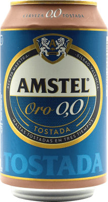 Пиво Amstel Tostada Oro 0,0 Алюминиевая банка 33 cl Без алкоголя