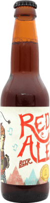 ビール Artesanas de Albacete Red Ale 3分の1リットルのボトル 33 cl