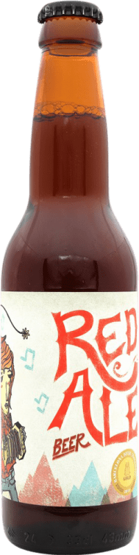 Envio grátis | Cerveja Artesanas de Albacete Red Ale Espanha Garrafa Terço 33 cl