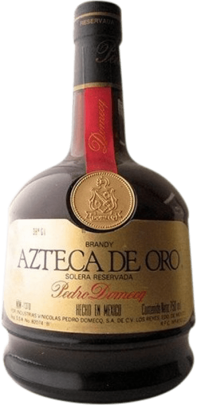 Envio grátis | Brandy Conhaque Azteca Oro — Edição Ouro, Solera Reserva México 70 cl