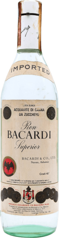 Free Shipping | Rum Bacardí Superior Collector's Specimen Puerto Rico 70 cl