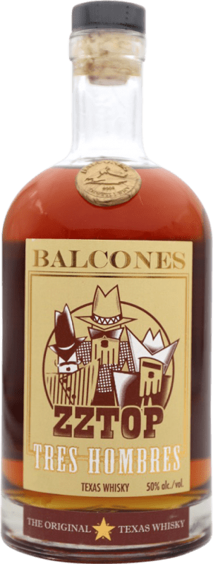 Free Shipping | Whisky Bourbon Balcones. Zztop Tres Hombres Collector's Specimen United States 70 cl