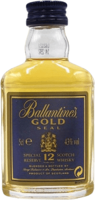 ウイスキーブレンド Ballantine's Gold Seal 12 年 ミニチュアボトル 5 cl