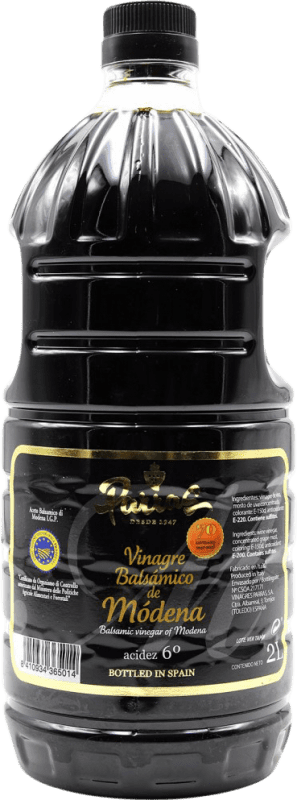 9,95 € Envio grátis | Vinagre Balsamico del Duca Parras D.O.C. Modena Garrafão 2 L