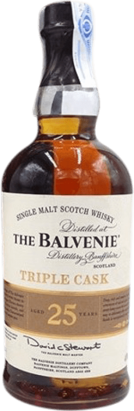 Kostenloser Versand | Single Malt Whisky Balvenie Triple Cask Sammlerexemplar Schottland Großbritannien 25 Jahre 70 cl