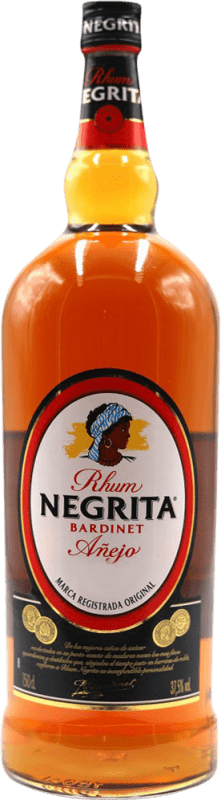 22,95 € | Rum Bardinet Negrita Dominikanische Republik Spezialflasche 1,5 L