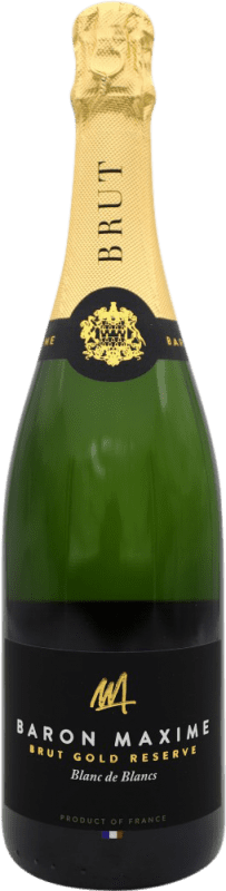 免费送货 | 白起泡酒 Baron Maxime. Gold Blanc de Blancs 香槟 预订 法国 75 cl