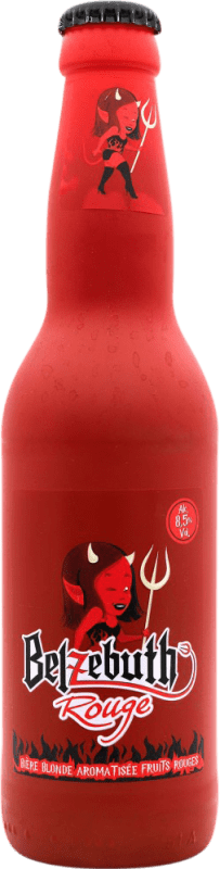 Envío gratis | Cerveza Belzebuth Rouge — Rojo Tinto Francia Botellín Tercio 33 cl