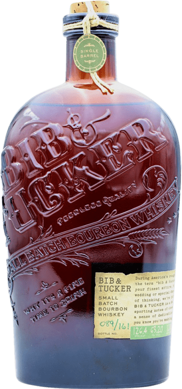 Kostenloser Versand | Whisky Bourbon Bib & Tucker Single Barrel Vereinigte Staaten 10 Jahre 70 cl