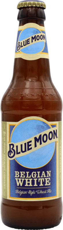 Kostenloser Versand | Bier Blue Moon Vereinigte Staaten Drittel-Liter-Flasche 33 cl