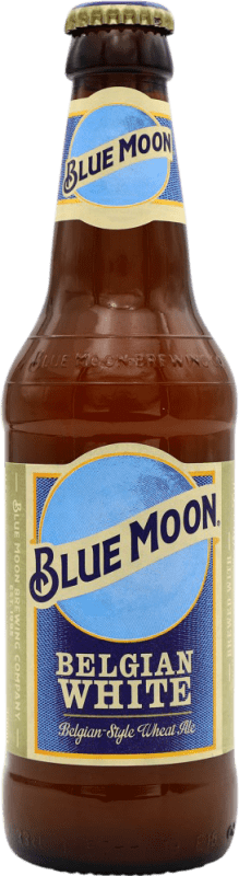 Envio grátis | Cerveja Blue Moon Blanche — Branca Estados Unidos Garrafinha Terço 33 cl