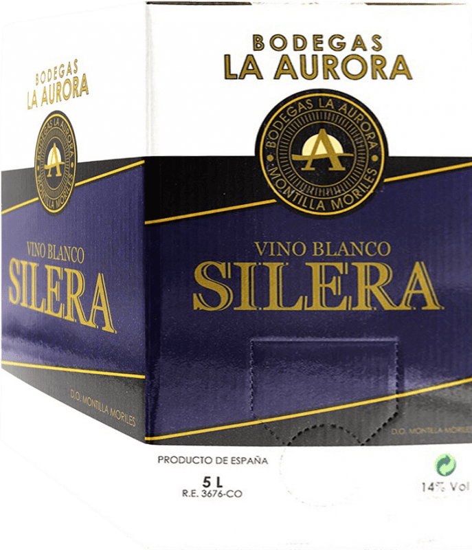 24,95 € Kostenloser Versand | Weißwein La Aurora Silera Blanco D.O. Montilla-Moriles Bag in Box 5 L