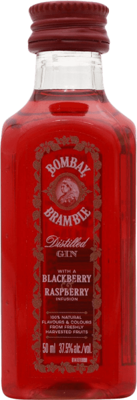 Envio grátis | Gin Bombay Bramble Reino Unido Garrafa Miniatura 5 cl