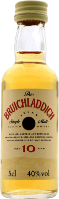 21,95 € | Whisky Single Malt Bruichladdich Ecosse Royaume-Uni 10 Ans Mini-Bouteille 5 cl Objet de Collection Non Destinée à la Consommation