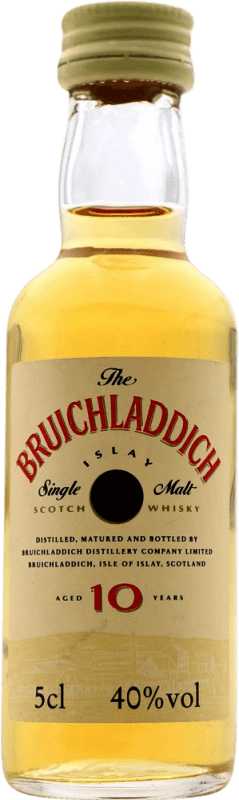 32,95 € Free Shipping | Whisky Single Malt Bruichladdich Collector's Specimen 10 Years Miniature Bottle 5 cl