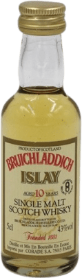 Виски из одного солода Bruichladdich Коллекционный образец 10 Лет миниатюрная бутылка 5 cl