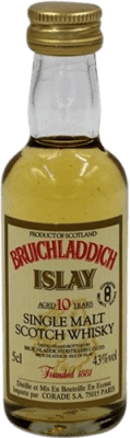 19,95 € | Whisky Single Malt Bruichladdich Escocia Reino Unido 10 Años Botellín Miniatura 5 cl Ejemplar Coleccionista No Apto para Consumo