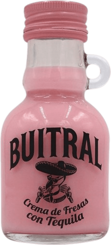 送料無料 | リキュールクリーム Buitral Fresas con Tequila メキシコ ミニチュアボトル 10 cl